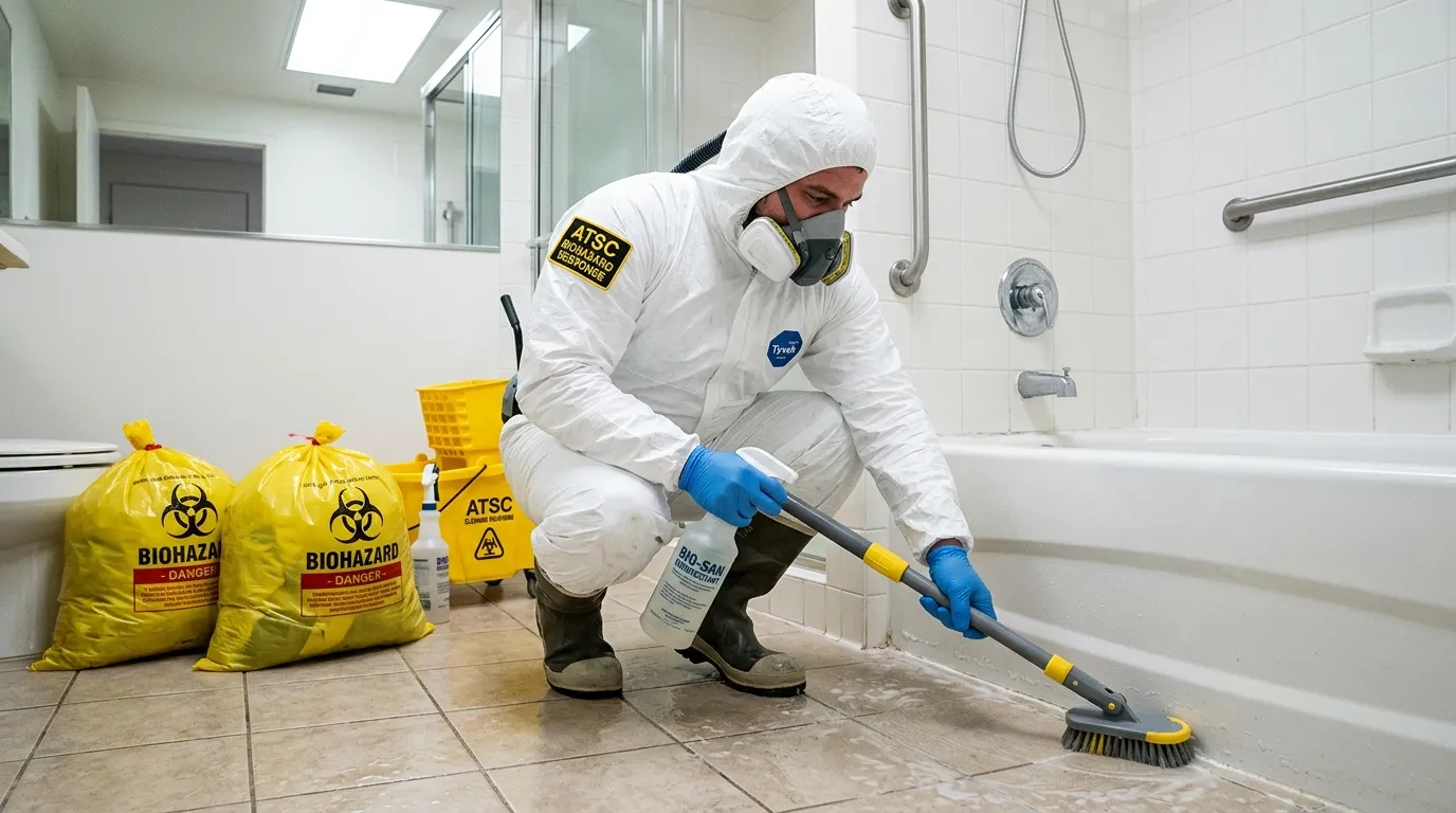 Decontamination equipment deployed for Blood Cleanup in Waldon